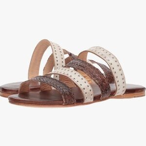 BED|STU Brown and Cream Henna Leather Sandals 11